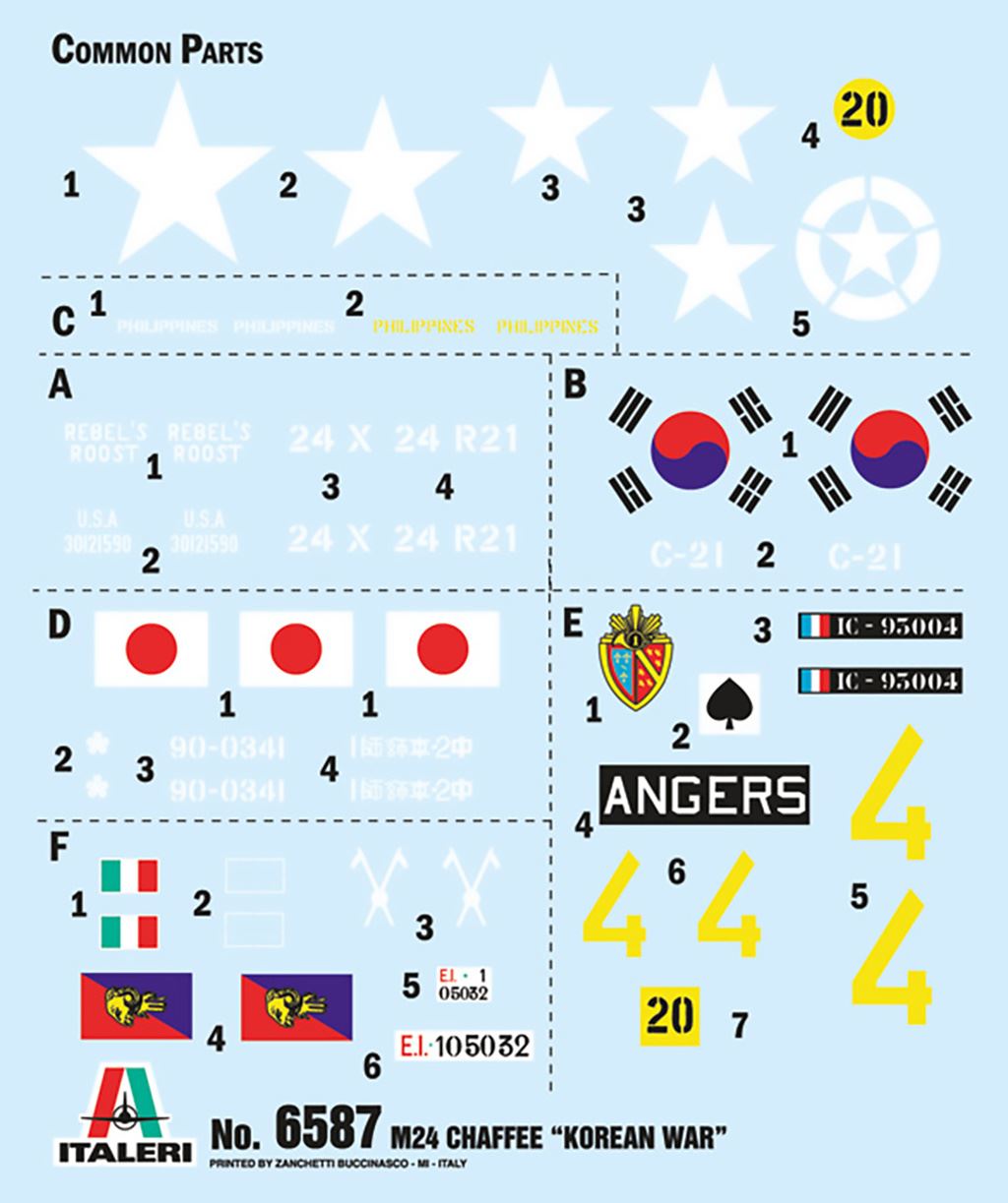 Italeri M24 inChaffeein Korean War