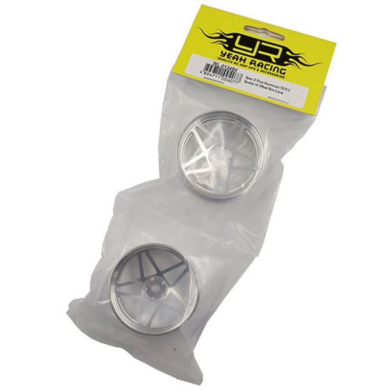 Yeah Racing Spec D Plus Aluminum 7075 5 Spoke +6 Offset Drift Rim 2pcs