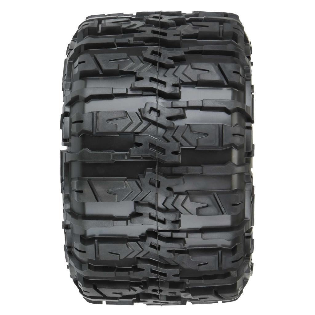 Proline 1/8 Trencher Hp Belted F/R 3.8In Mt Tires Mounted 17mm Blk Ra