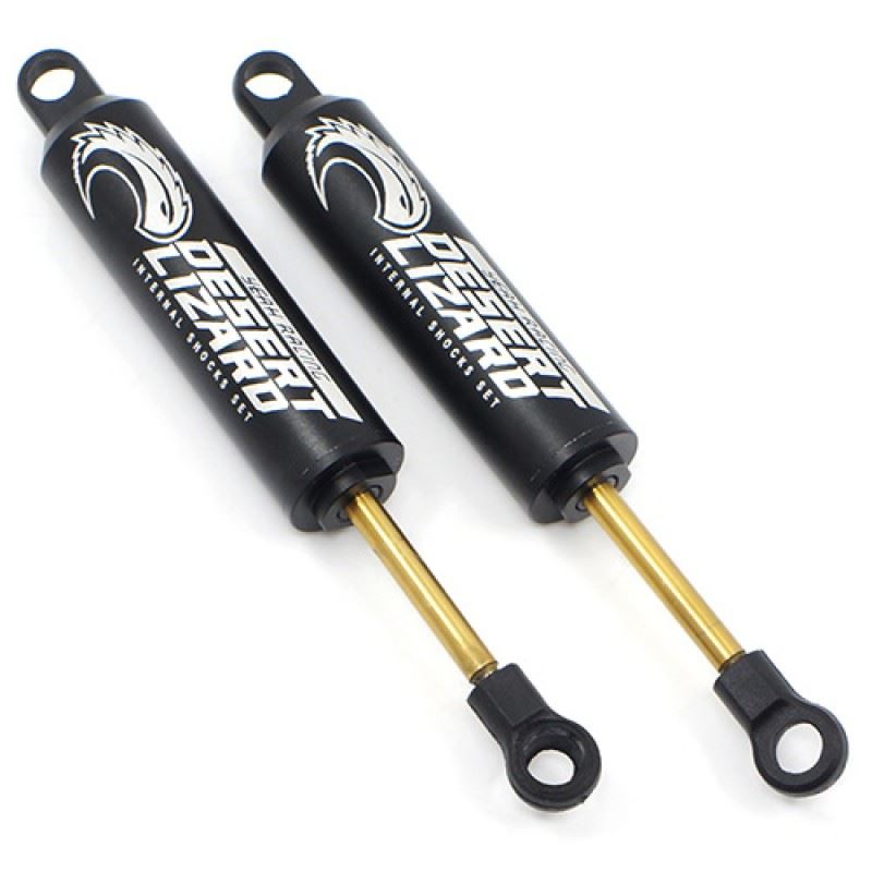 Yeah Racing 100mm Desert Lizard Two Stage Internal Spring Damper Pair Black For Crawler