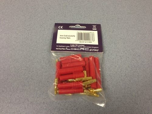 FUSION 4.0mm Gold 10prs w/5 x polarity housing