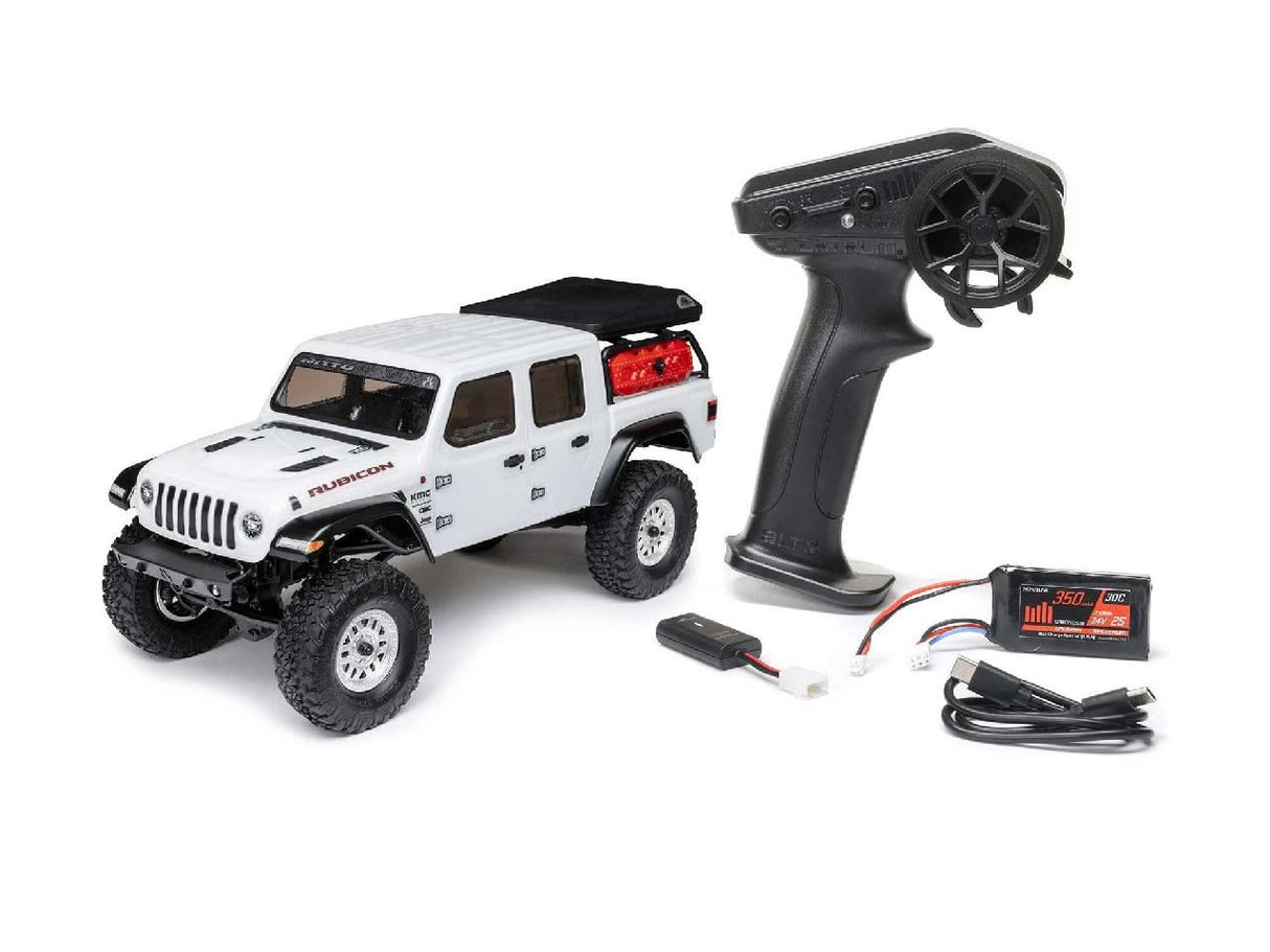 Axial SCX24 Jeep Gladiator 4WD Rock Crawler RTR, White