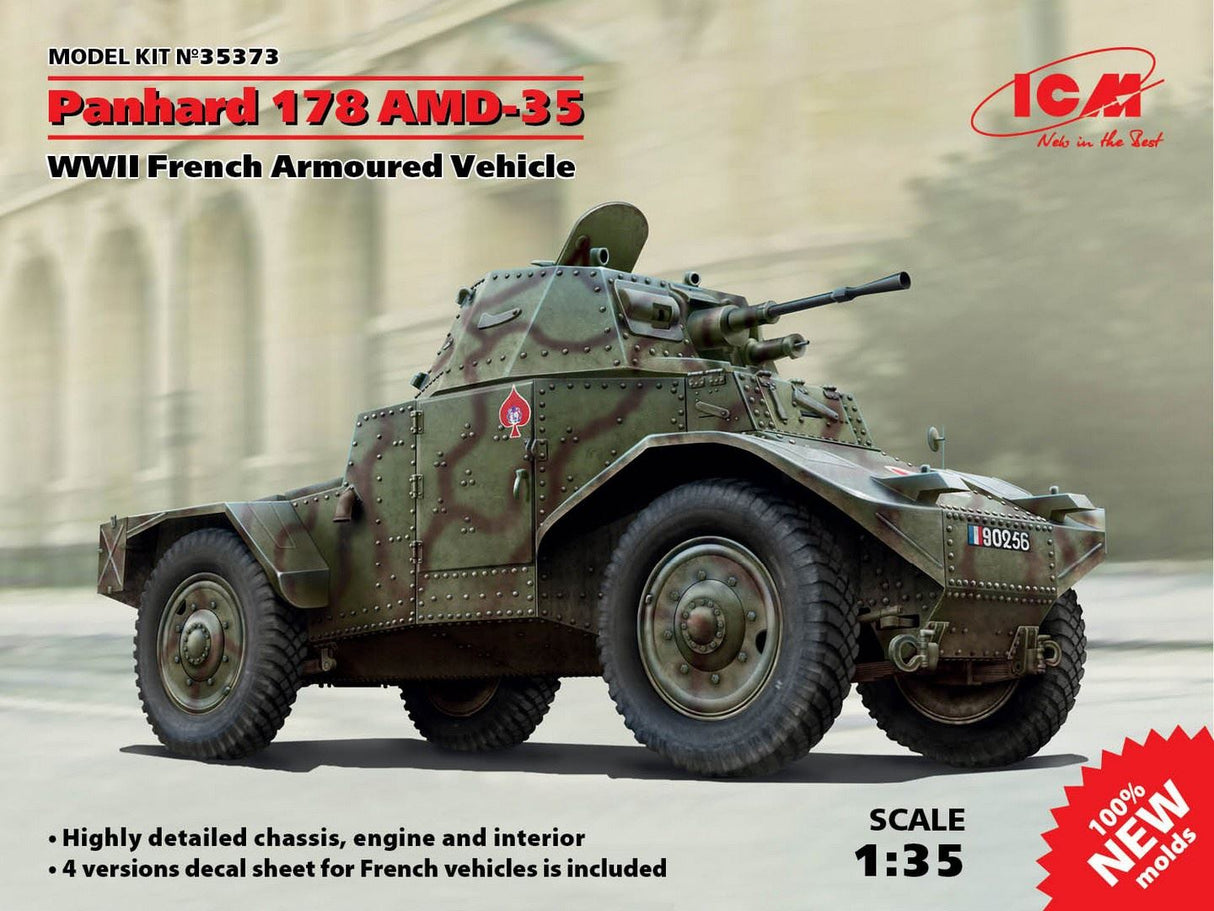 Icm Panhard 178 Amd-35, Wwii French Armoured Vehicle