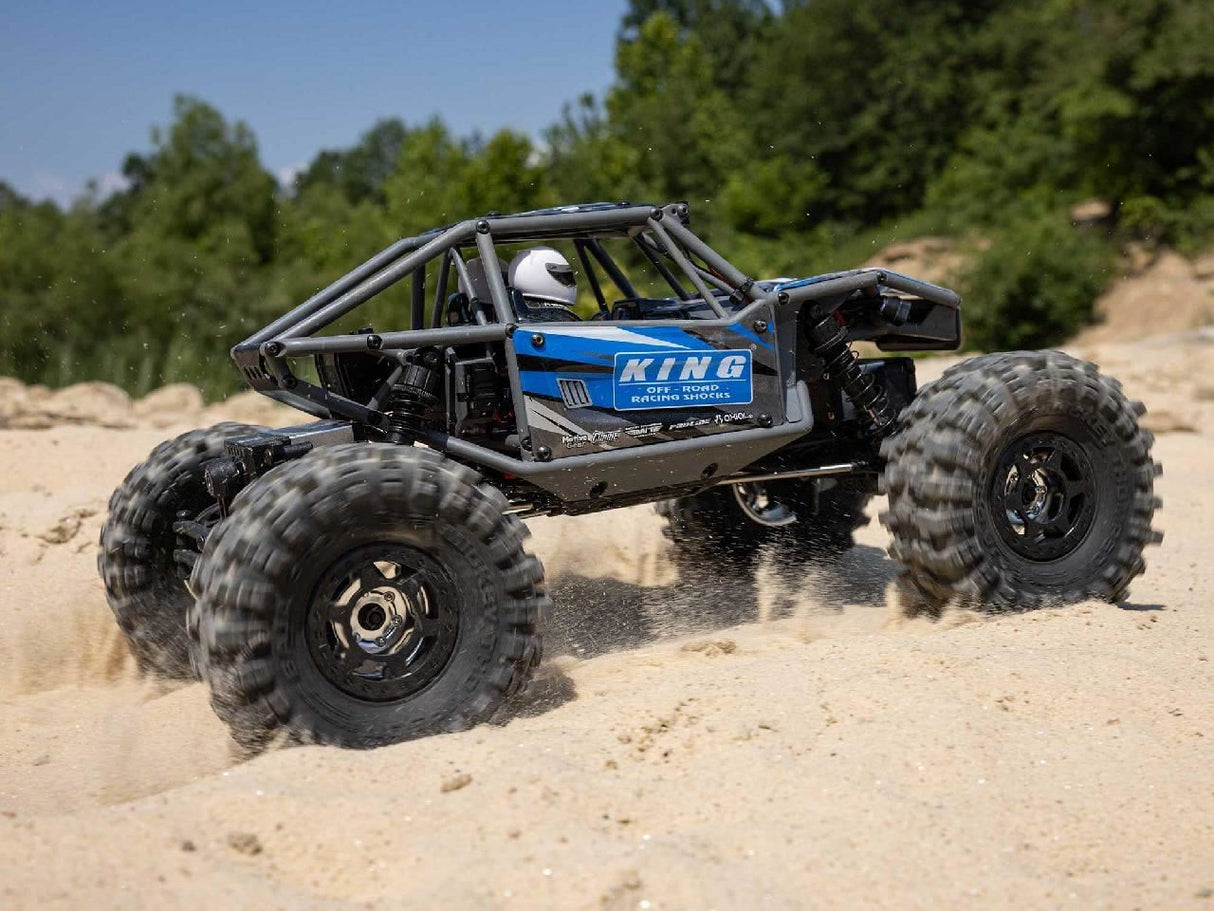 Axial 1/18 Utb18 Capra 4Ws 4Wd Trail Buggy Rtr With Bat/Chg Blue