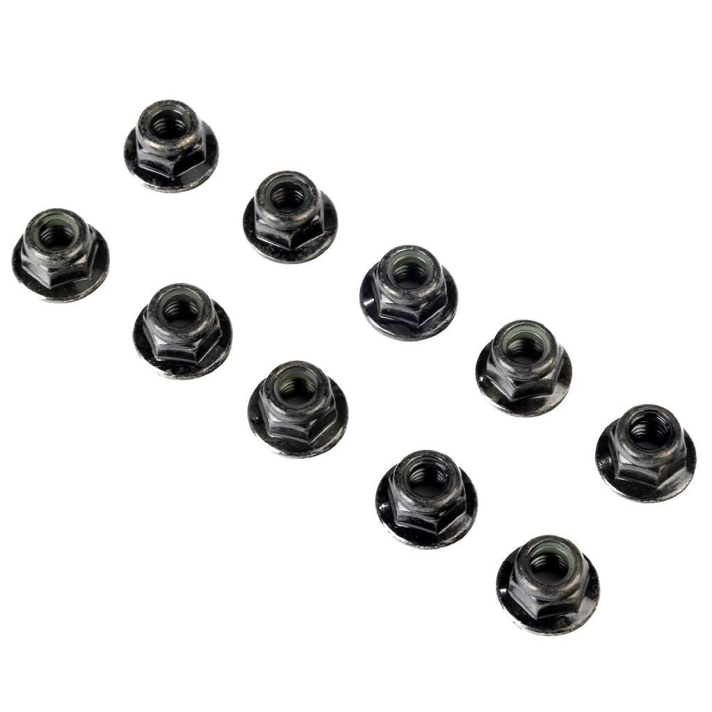 Losi Flanged Nylock Nut, M6 Stl (10)