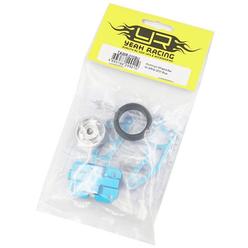 Yeah Racing Adjustable Aluminum Wheelie Bar for WR02 GF01 Blue