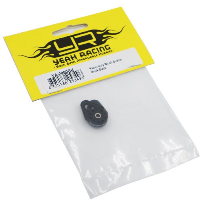 Yeah Racing Heavy Duty Winch Snatch Block Black