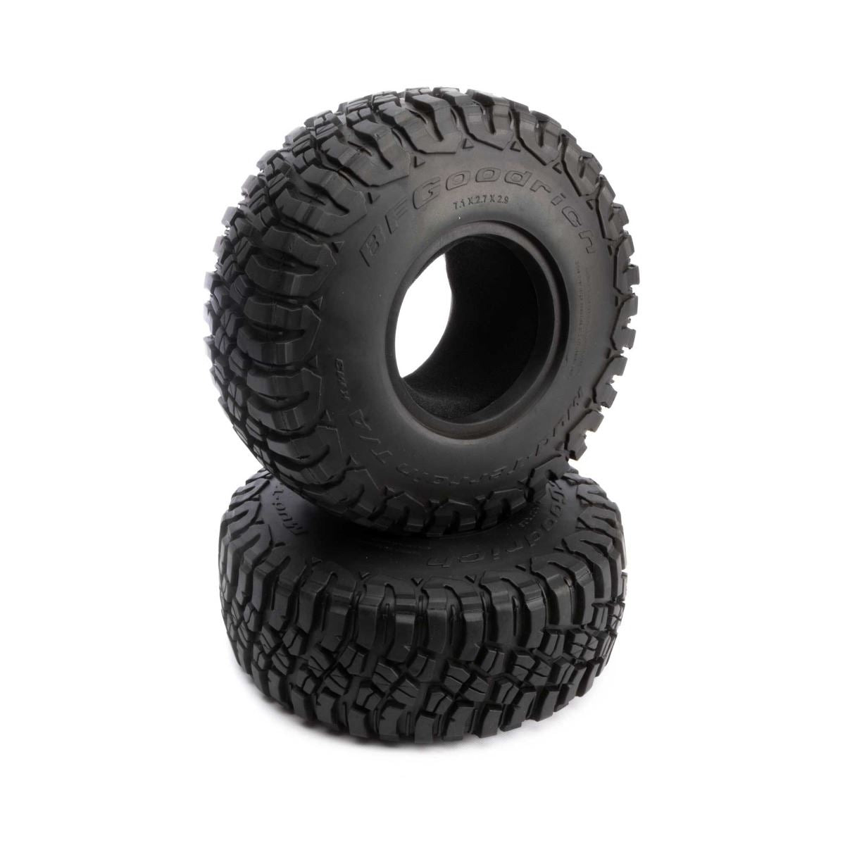 Axial 2.9" BFGoodrich Mud Terrain KM3 with Inserts (2)
