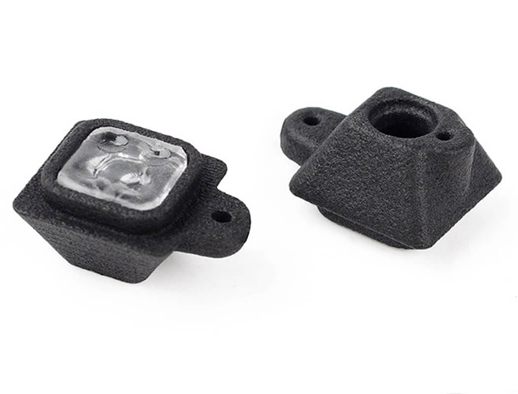 RC4WD EON METAL REAR HITCH BUMPER W/LED & DUAL EXHAUST FOR AXIAL SCX6 JEEP WRANGLER JLU