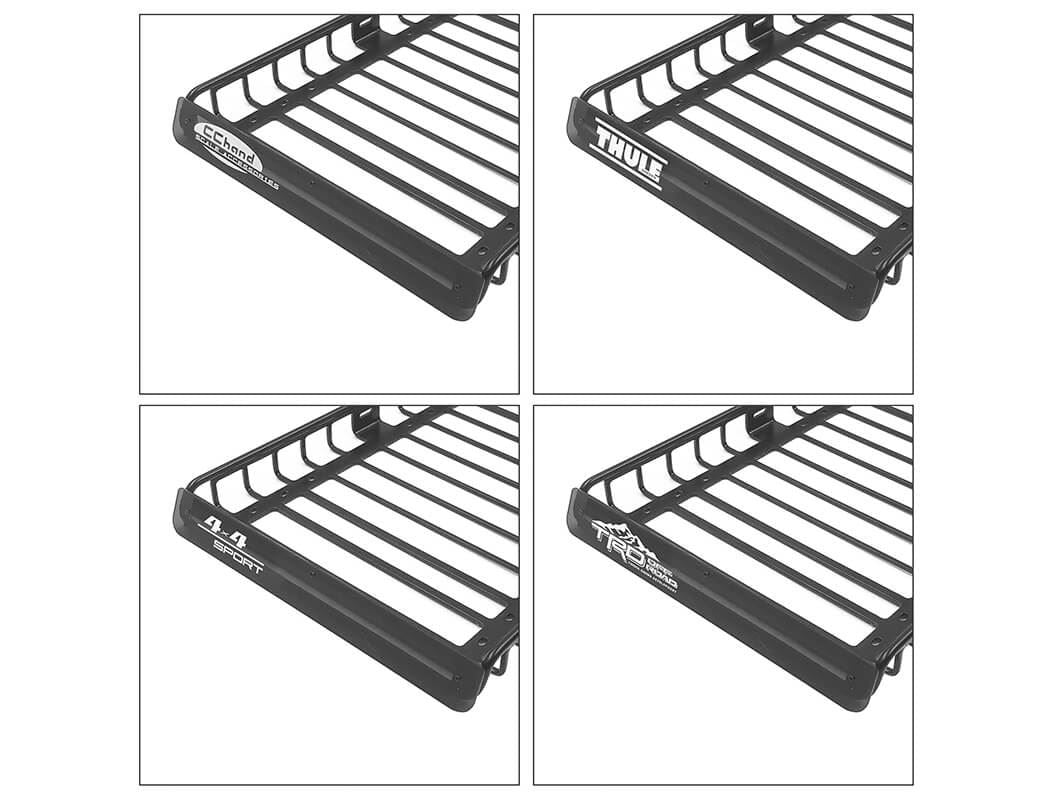 RC4WD CHOICE ROOF RACK W/RAILS AND REAR LIGHTS FOR 1985 TOYOTA 4RUNNER HARD BODY