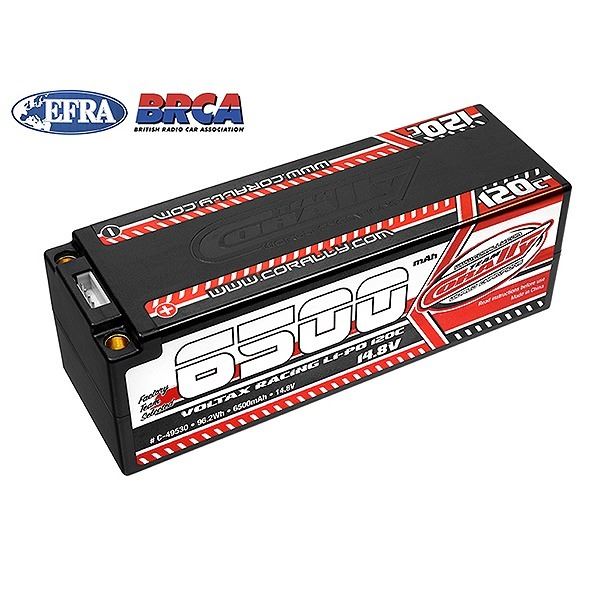Corally Voltax 120C Lipo Battery 6500Mah 14.8V Stick 4S 5mm Bullit