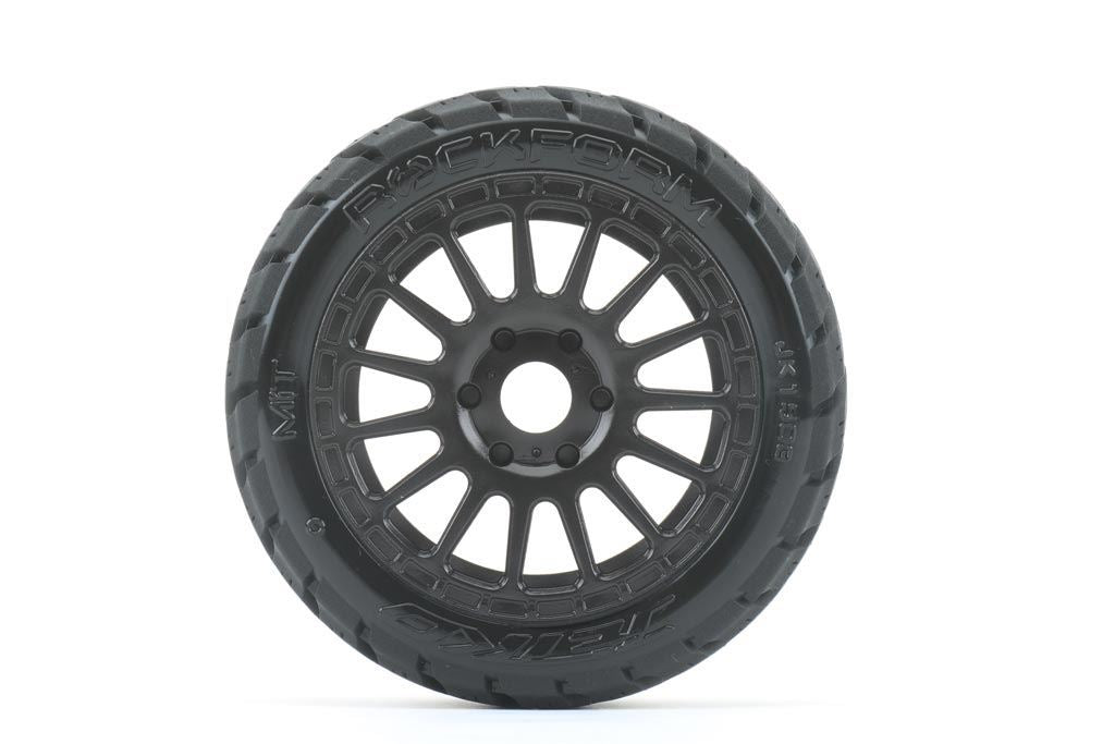 Jetko Ex Rockform 1:8 Rallye Belted Tyre Black Wheels 17Mm Hex (2)