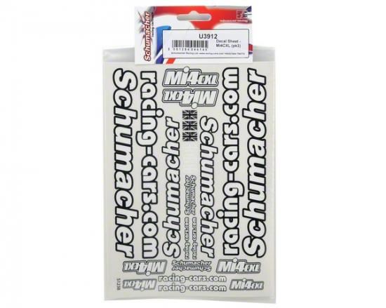Schumacher Decal Sheet - Mi4CXL (pk3)