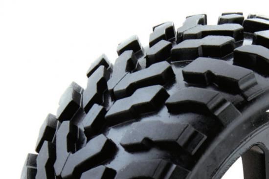 FASTRAX 1:8 TRUGGY ARROW MTD ON 5-SPOKE WHITE 0 OFFSET(PR)