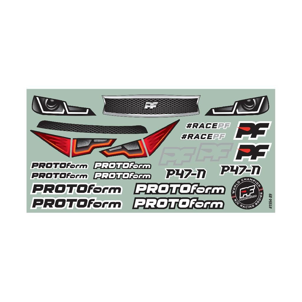 PRM 1/10 P47-N Light Weight Clear Body: 200mm Touring Car