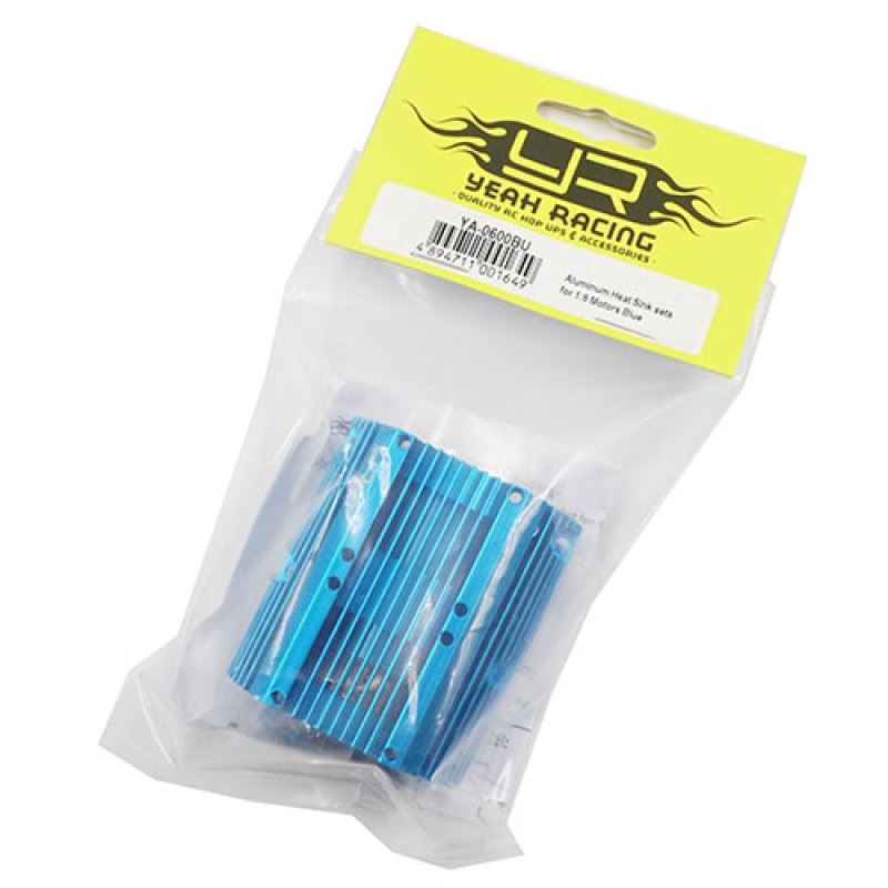Yeah Racing Aluminum Heat Sink for 1:8 Motors Blue