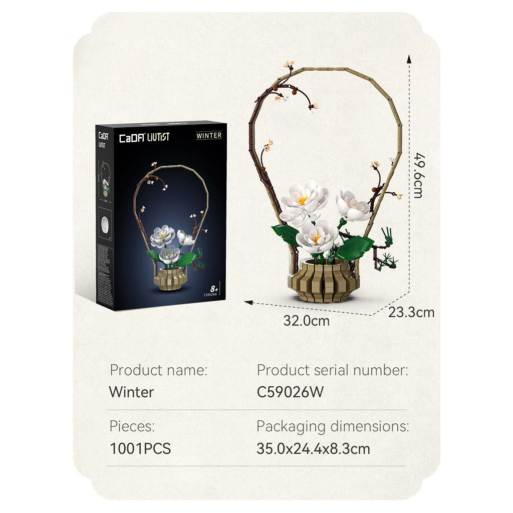 Cada Oriental Floral Art: Winter - 990 Pcs