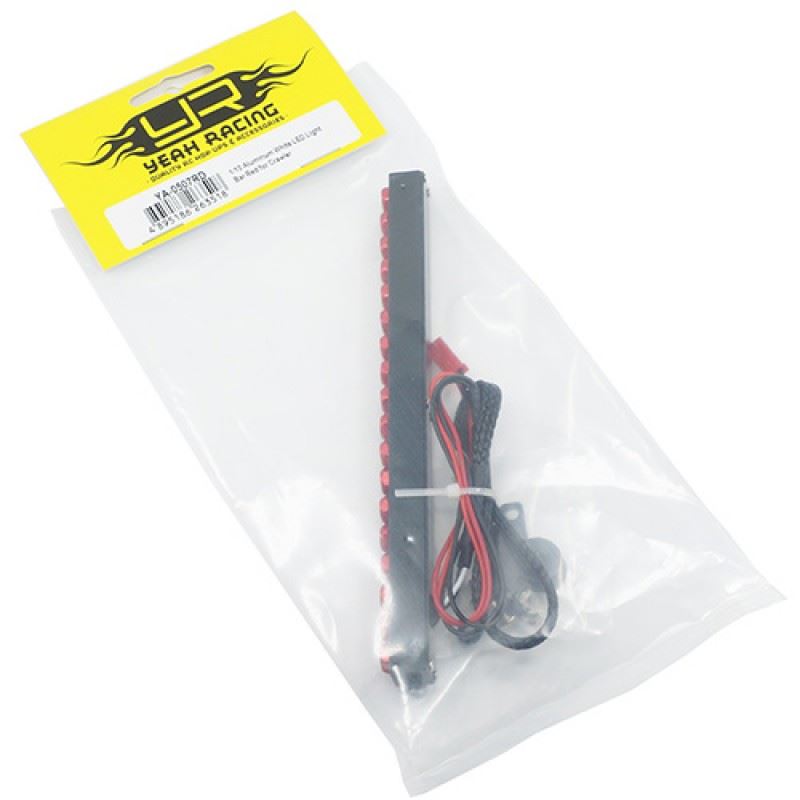 Yeah Racing 1/10 Aluminum White LED Light Bar Red for Crawler