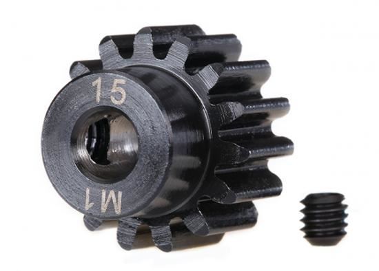 TRAXXAS Gear, 15-T pinion (1.0 metric pitch) (fits 5mm shaft)
