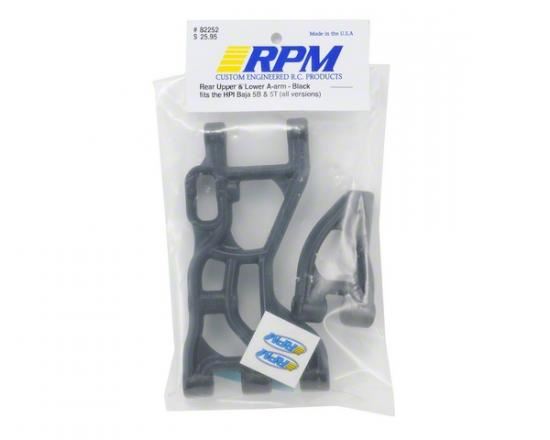 RPM HPI Baja 5B & 5T Rear Upper & Lower Arms Black