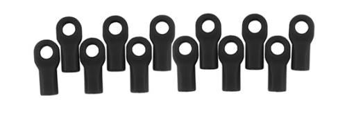 RPM TRAXXAS SHORT ROD ENDS - BLACK (12)