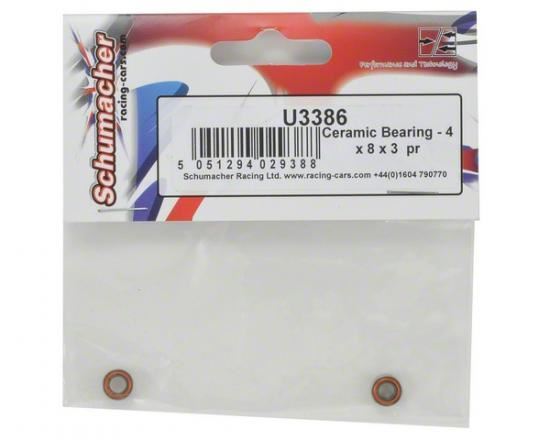 Schumacher Ceramic Bearing - 4x8x3 (pr)