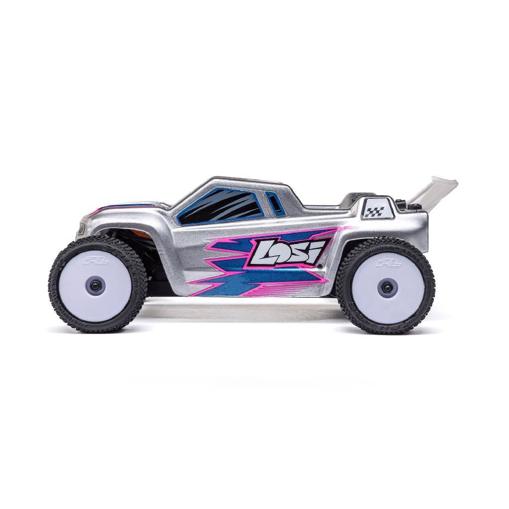 Losi 1/28 Micro-T 2Wd Stadium Truck Rtr Silver