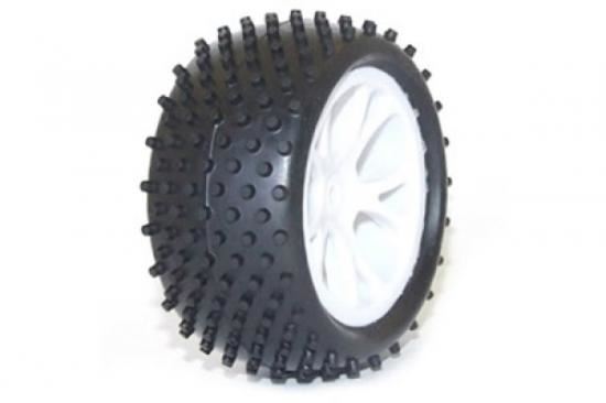 FTX VANTAGE REAR BUGGY TYRE MOUNTED ON WHEELS (PR) - WHITE