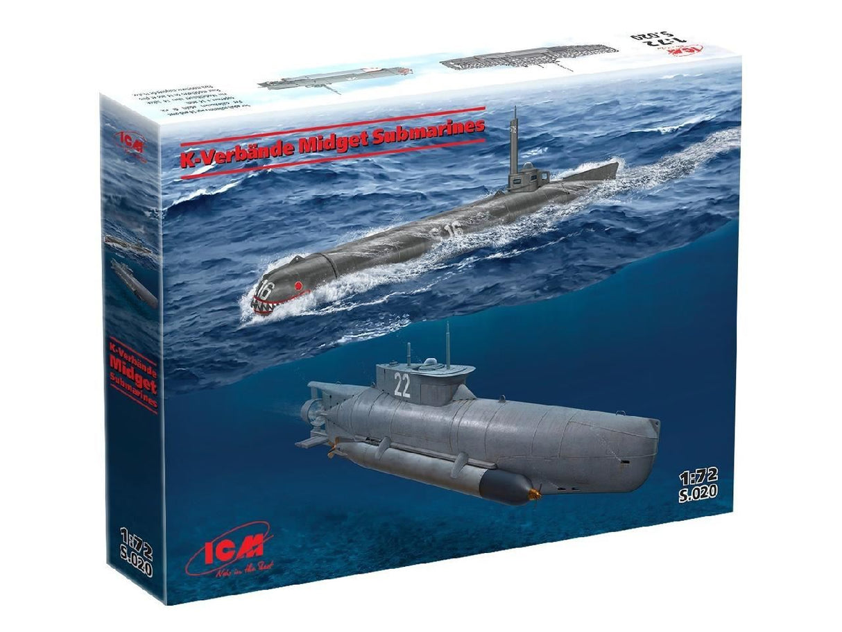 Icm K-Verbände Midget Submarines, 'Seehund' & 'Molch' (Set Of 2)