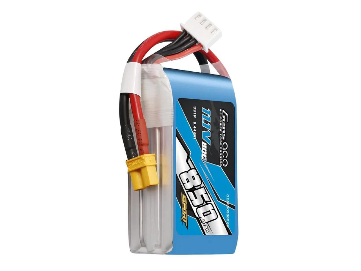Gens Ace Li-Po 3S 11.1V 850Mah 80C With Xt30