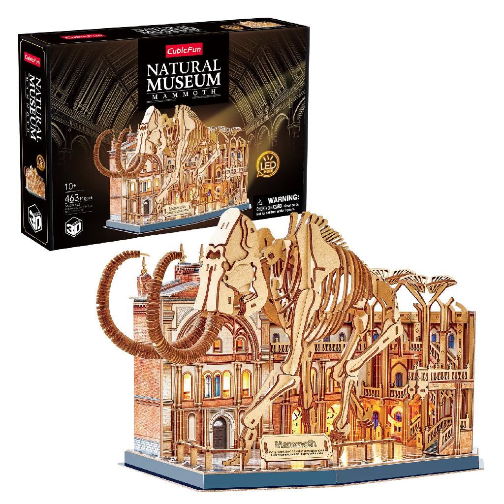 Cubicfun Museum Mammoth With Led Lighting (463 Pieces)