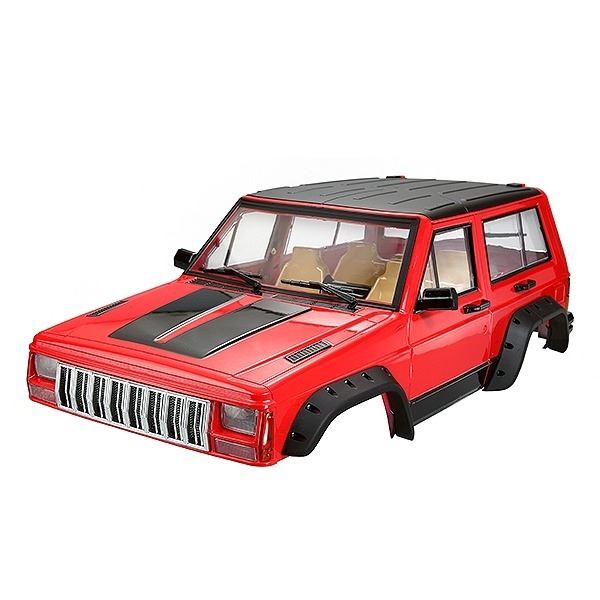 FASTRAX 1/10 ROCKEE FULLCAB & INTERIOR HARDBODY 313mm - RED