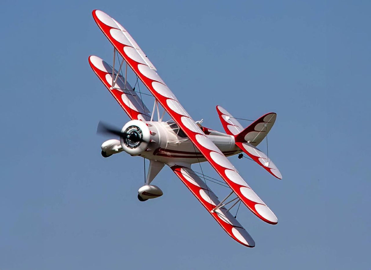 E Flite UMX WACO BNF Basic with AS3X and SAFE Select, White