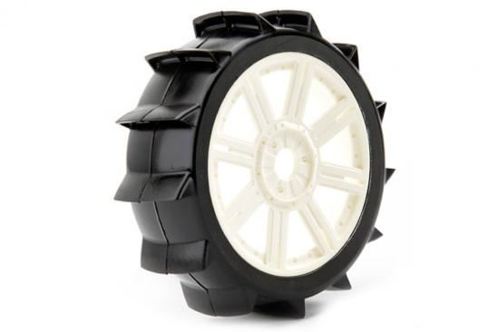 FASTRAX 1:8 PADDLE MOUNTED ON 8-SPOKE WHITE (PR)