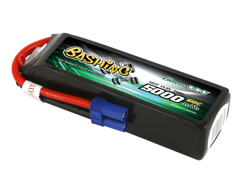 Gens Ace Li-Po Car 4S 14.8V 5000mAh 60C with EC5
