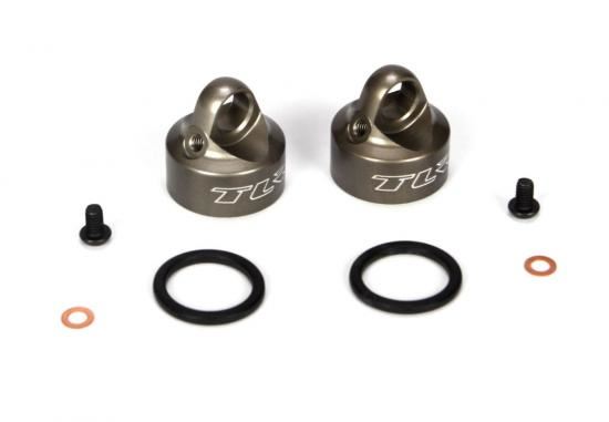 TLR Bleeder Shock Caps Alum (2): 22/22T