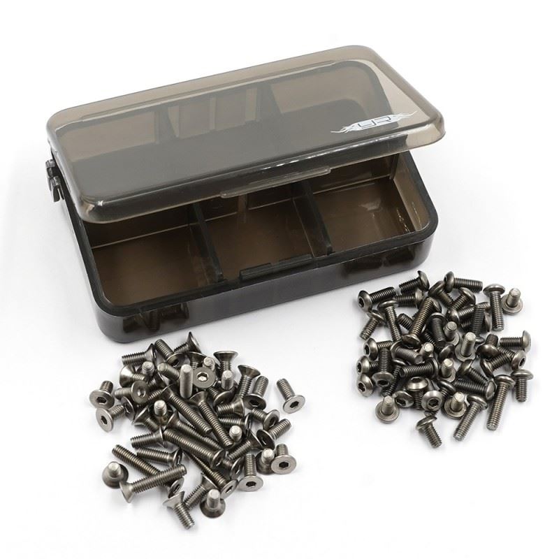 Yeah Racing Titanium Screw Assorted Set W/Box For Yokomo Ms1.0