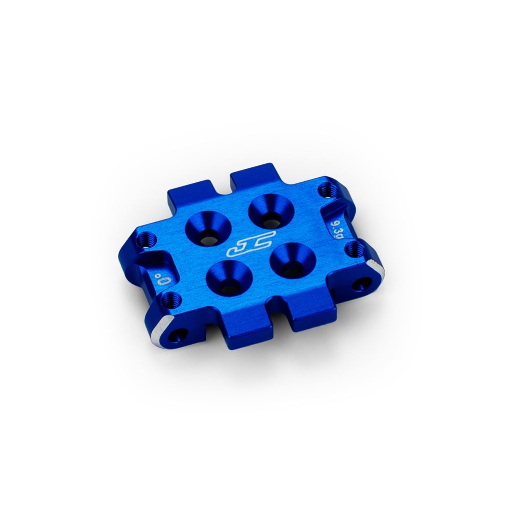Rc10B7 Front Bulkhead 0 Deg (9.3G) Alloy - Blue