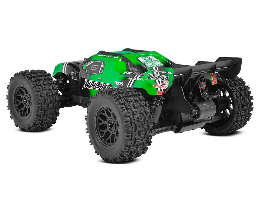 Corally Punisher Xd Rtr Truck - Green