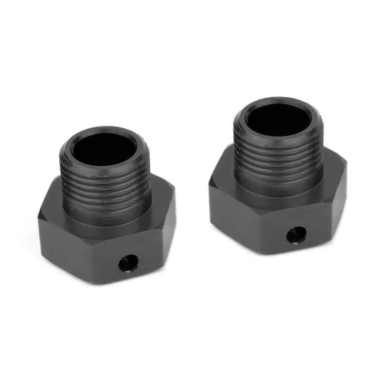 Corally Wheel Hex Adapter Aluminium Black 2 Pcs