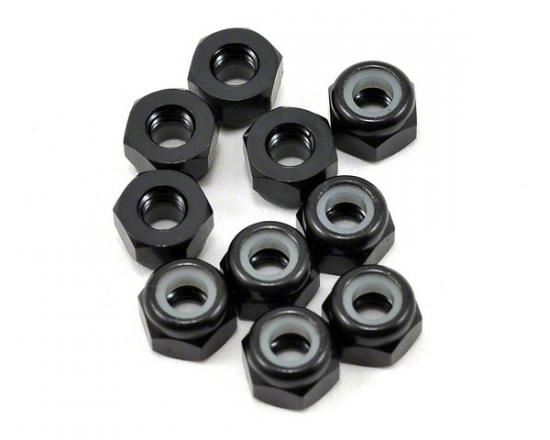 Schumacher SPEED PACK M3 Alloy Nyloc Nuts - Black - pk10