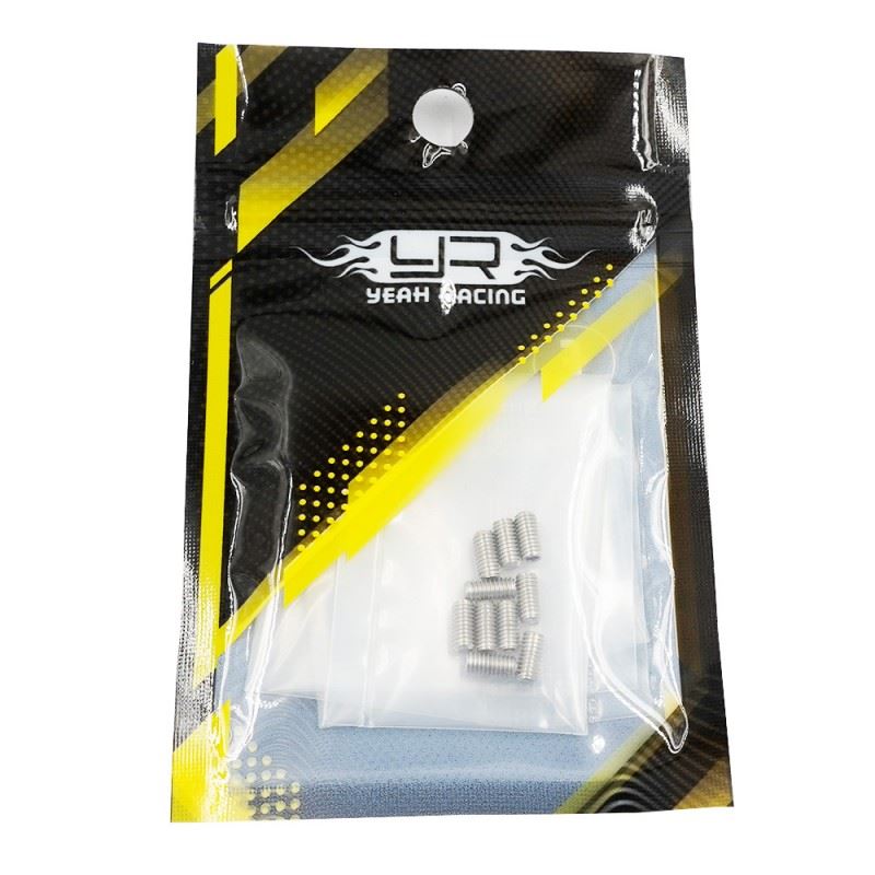 Yeah Racing Stainless Steel M3x6mm Hex Socket Screws 10 pcs