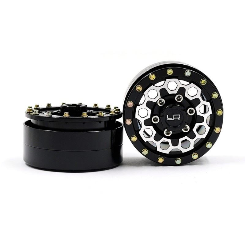 Yeah Racing 1.55 Aluminum Cnc 9 Spoke Beadlock Wheel 2Pcs