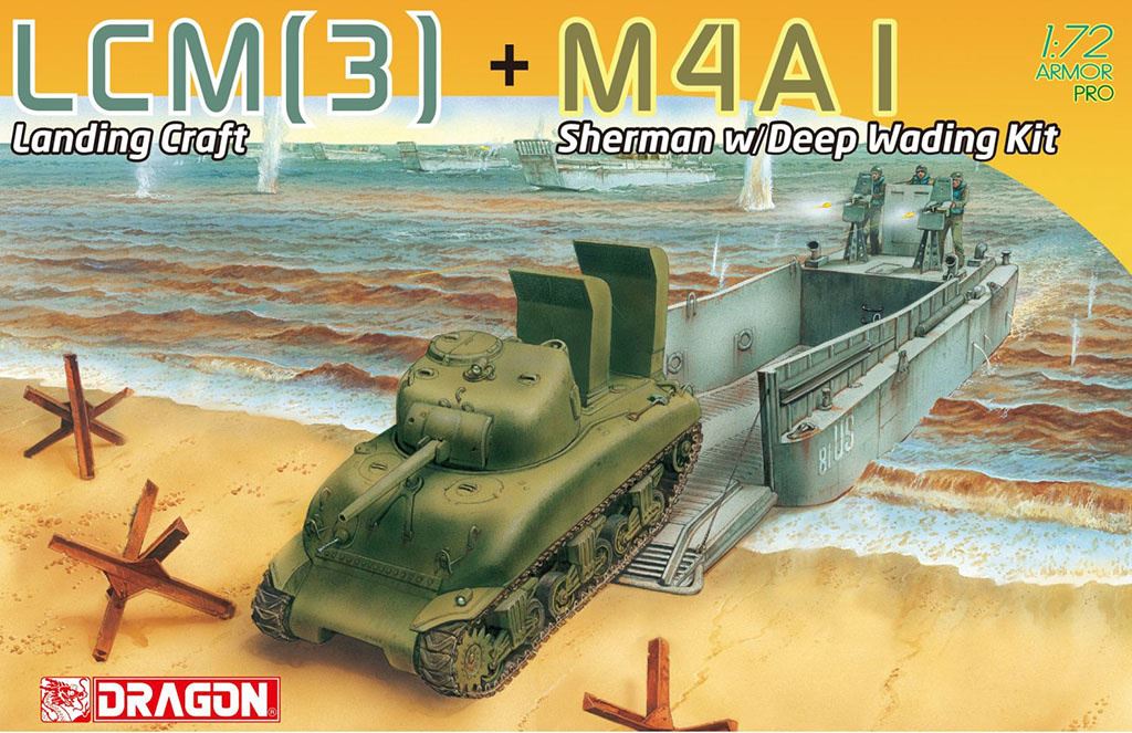 Dragon LCM(3) LANDING CRAFT + M4A1 w/DEEP WADING KIT