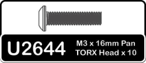Schumacher Speed Pack - Torx M3x16mm Pan Hd