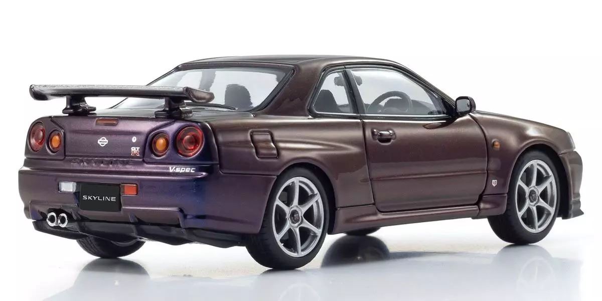 Kyosho 1:43 Nissan Skyline R34 Gt-R V-Spec Midnight Purple Iii