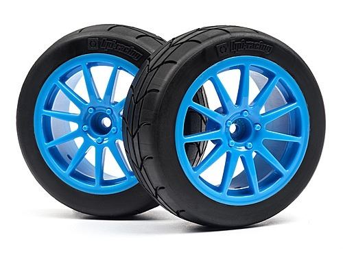 HPI Mounted Gymkhana Tire/Corse Turini Wheel Cyan X2