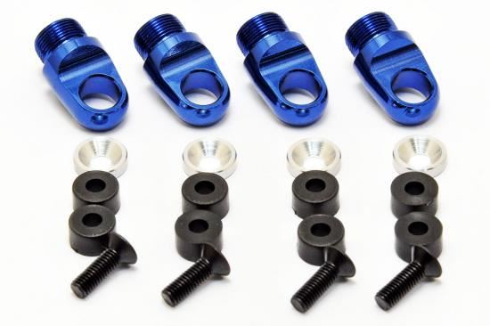 HOBAO DC-1 CNC ALUMINIUM SHOCK CAPS W/GASKET (4)
