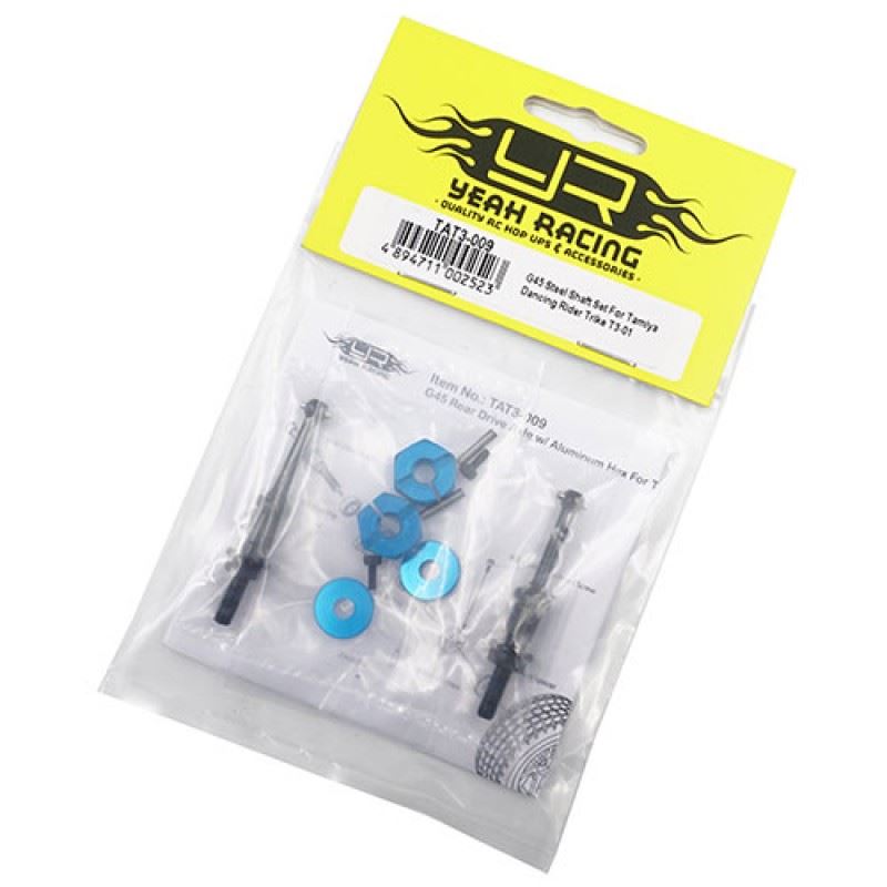Yeah Racing G45 Steel Shaft Set For Tamiya Dancing Rider Trike T3-01