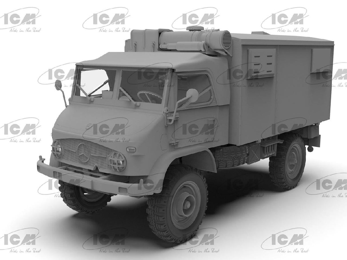 Icm Unimog S 404 With Box Body, German Military Truck